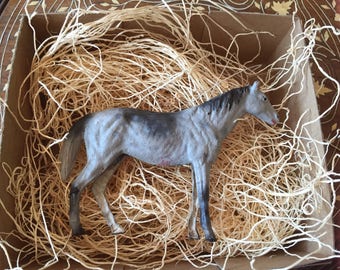 New Dresden Christmas Ornament 3D paper Dapple Grey Horse