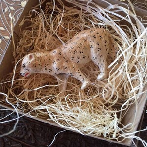 New Dresden 3D Paper Cheetah Ornament Christmas Decoration