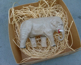 New Dresden Christmas Ornament 3D paper Elephant Decoration