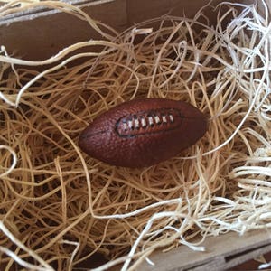 New 3D Dresden Paper Mini Football Ornament Pigskin Christmas Decoration