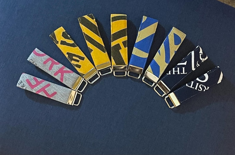 Memory Key Chain Wristlets - Made from a Loved One's Clothing | Personalized with Handwriting | image 11
