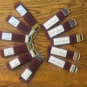 Memory Key Chain Wristlets - Made from a Loved One's Clothing | Personalized with Handwriting | image 12