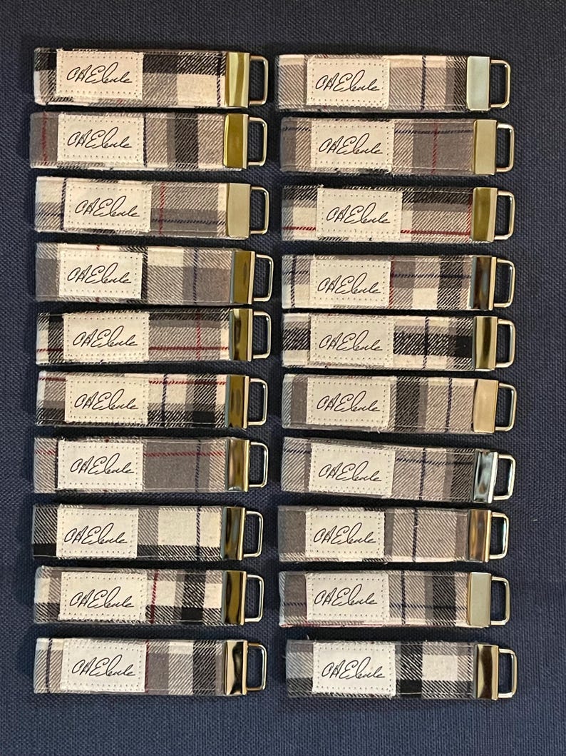 Memory Key Chain Wristlets - Made from a Loved One's Clothing | Personalized with Handwriting | image 8