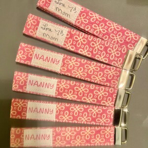 Memory Key Chain Wristlets - Made from a Loved One's Clothing | Personalized with Handwriting | image 9