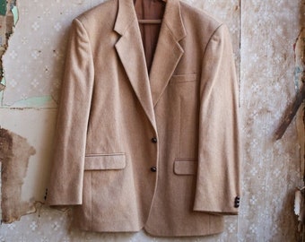 Camel Hair Blazer Etsy