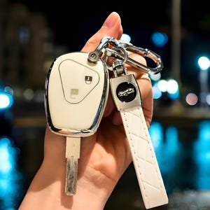 Car Key Cover For Renault, Car Key Case, Car Key Fob, Key Fob, With Keychain, Car Accessories, Key Fob For Renault, Car Key Cover, Gift
