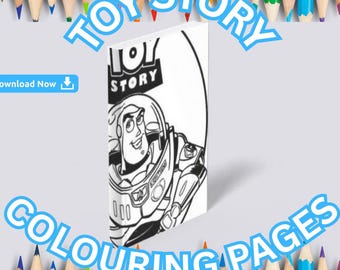 Páginas para colorear de Toy Story / Actividades imprimibles para niños y recuerdos de fiesta