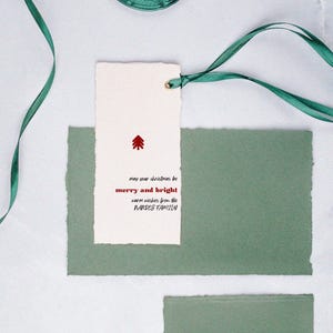 Weihnachtsgeschenk Label | Elegante Ideen für Ihre festlichen Zusammenkünfte | Perfekt für Familie und Freunde | Verstellbares Geschenk Etikett