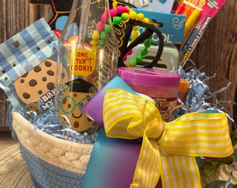 One Smart Cookie Graduation Gift Basket for Girls | Grade School Graduation Gift | End of School Year Gift Basket | Cute Summer Fun Gift