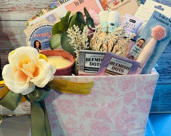 Pregnancy Gift Basket • Mom-To-Be Self-Care Essentials, Baby Shower Gift