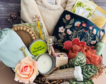 Luxury Spa Relaxation Gift Basket – Self-Care Pamper Set for Women