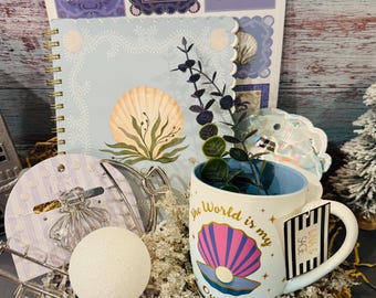 Girls Journal Gift Set |Unique Journaling Mug Gift Basket