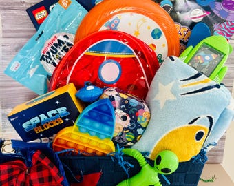 Outer Space Gift Basket | Gifts for Kids | Summer Travel Gift | Space Themed Gift