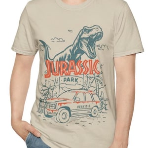 Dinosaur T-Shirt, Jurassic Park Tee, Jurassic World Shirt, Unisex Softstyle Top, Movie Fan Gift