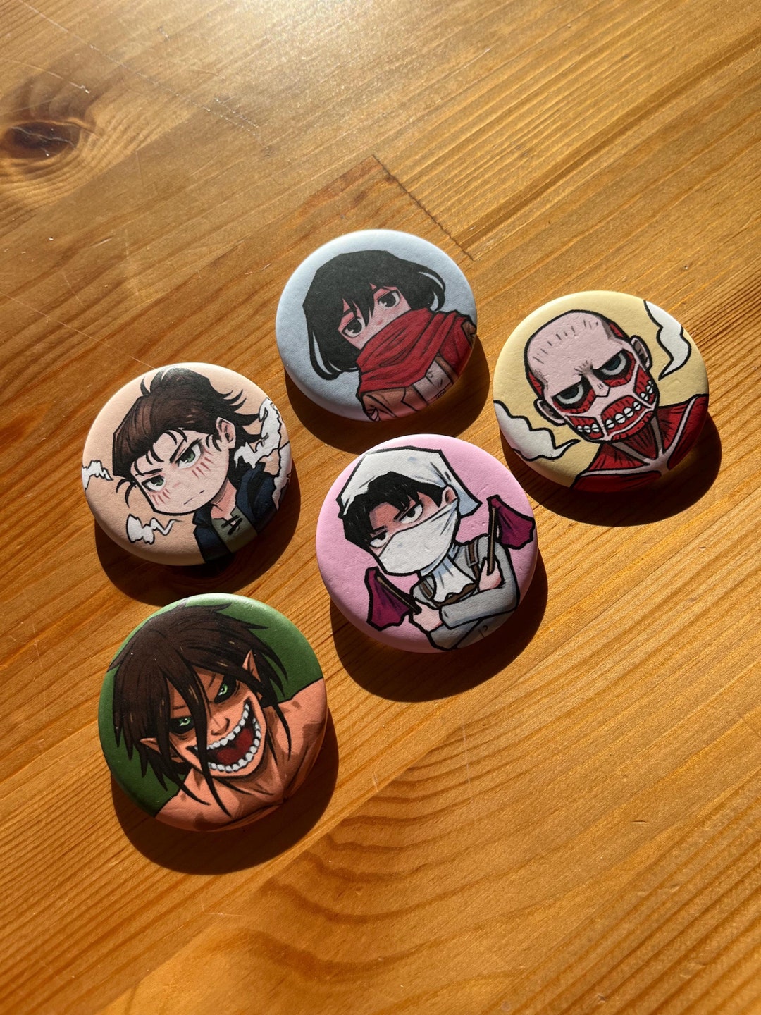 Attack on Titan Buttons - Etsy
