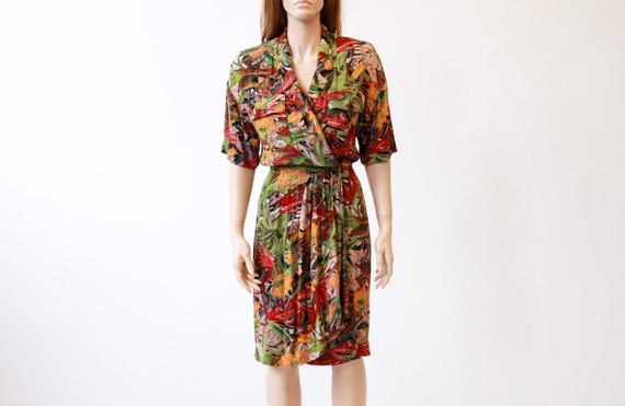 80s wrap dress