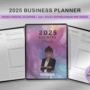 2025 Business Planner, Digital Business Planner, Business Template, Small Business Planner, Content Planner, Social Media Planner