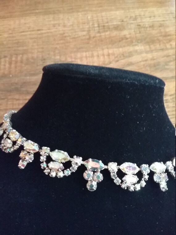 Rhinestone Vintage Choker Womens Necklace - image 2