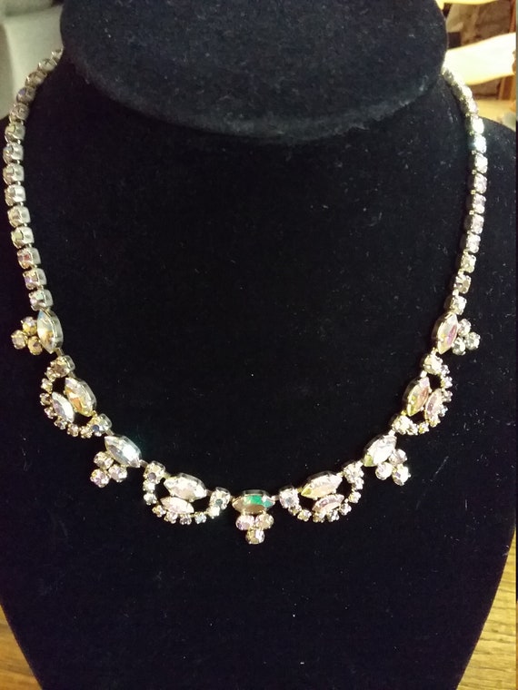 Rhinestone Vintage Choker Womens Necklace - image 6