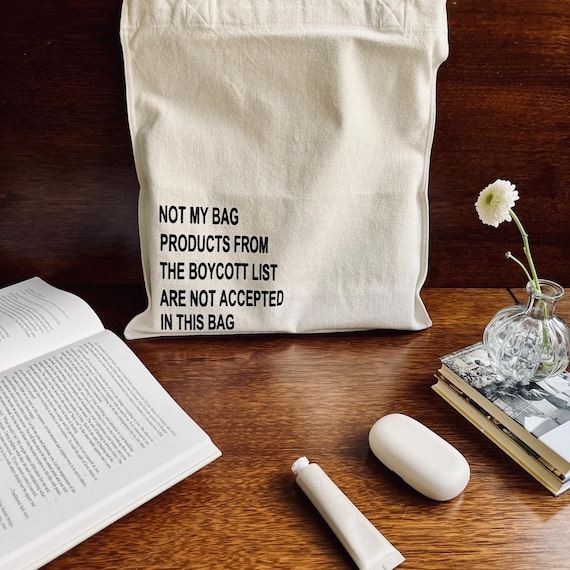 Boycott Minimalist Tote Bag
