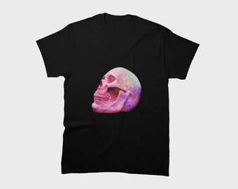 Flower Skull T-Shirt ~ Halloween Shirt ~ Skull Shirt ~ Dia De Los Muertos ~ Sugar Skull T-Shirt ~ Skeleton Shirt ~ Pastel Goth ~ Pink Skull