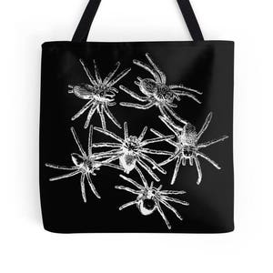 Spiderella Bag ~ Tarantula ~ Trick or Treat ~ Tote Bag ~ Halloween ~ Arachnophobia ~ Spiders ~ Shopping Bag ~ Goth ~ Witch ~ October ~ Bugs