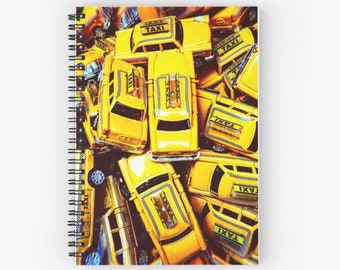 Yellow Taxi Cab Notebook ~ Blank Spiral Notebook ~ I Love New York ~ School Supplies ~ NYC Vibes ~ New York City Notebook ~ Toy Cars