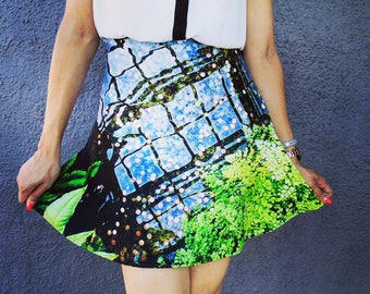 Wishing Well Skater Skirt ~ Double Sided ~ Skater Skirt ~ Bright ~ A Line  ~ Abstract ~ Women's Fashion ~ Flare Skirt ~ Lucky Penny ~