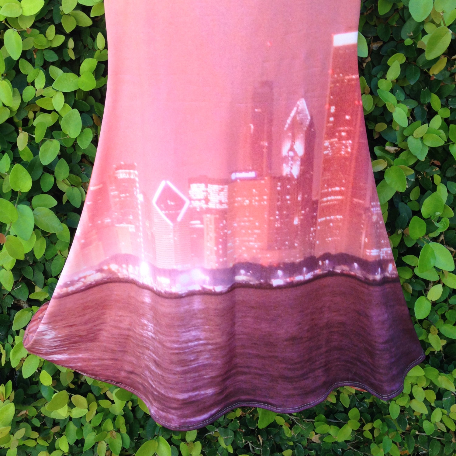 Chicago Skyline Dress Double Sided Skater Dress Chicago Dress Women's