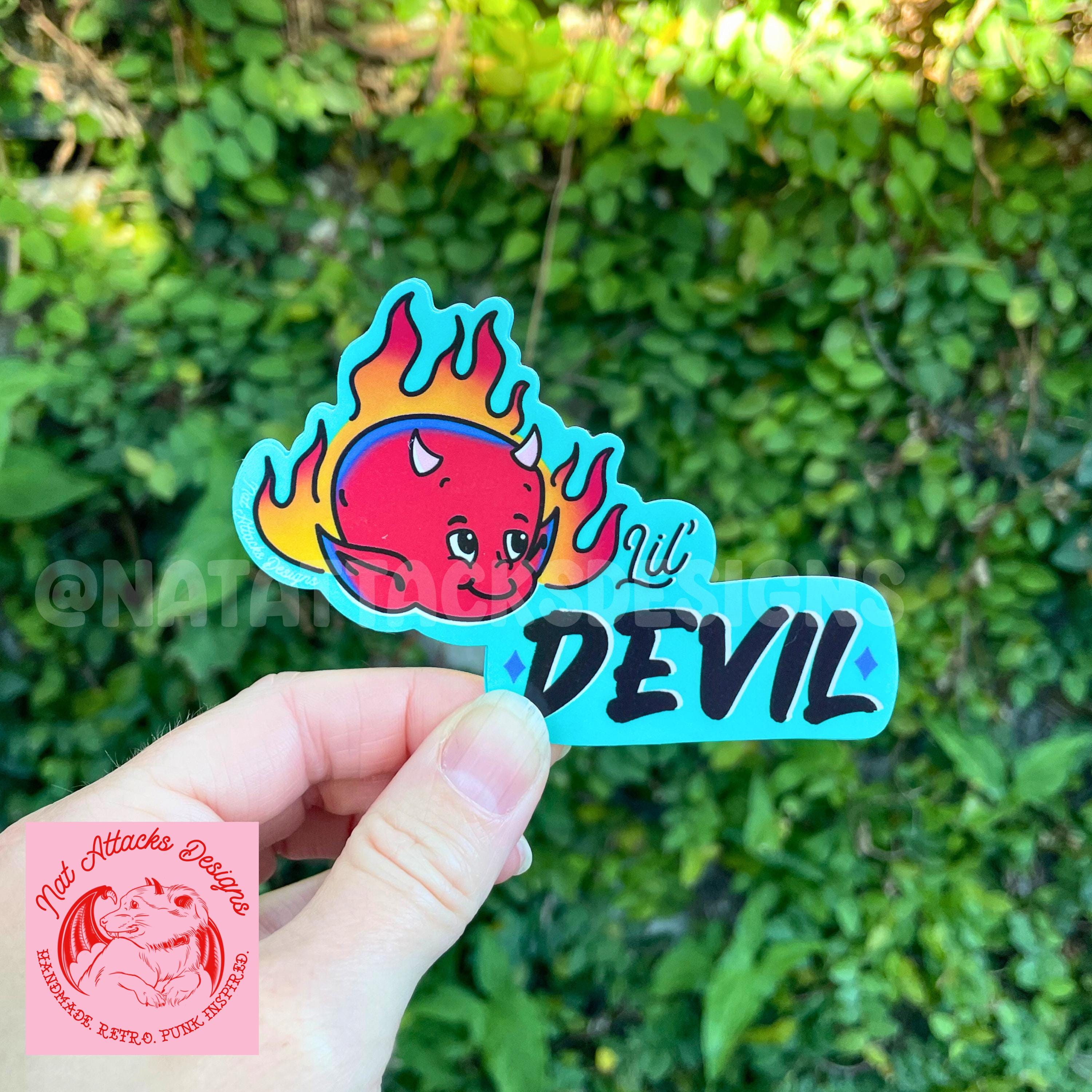 Little Devil Hot Stuff Sticker - Etsy