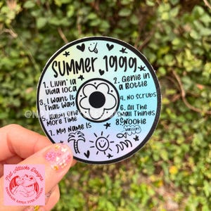 Summer 1999 Mix CD Sticker, Holographic Vinyl