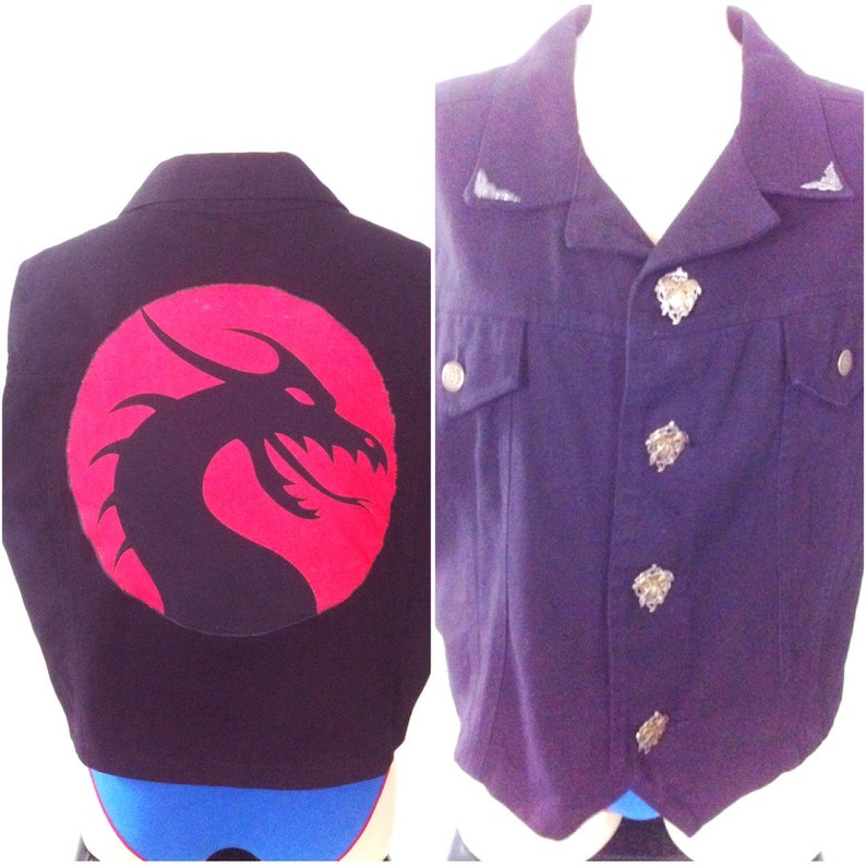 Vest Denim, Dragon image 3