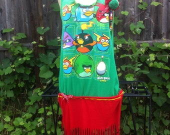 T Shirt Dress, Slashed, Angry Birds Slashed