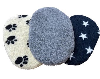 PnH® Sherpa Fleece Firm Fibre Pad for Oval Shaped Dog Beds, 7 SIZES - 11 COLOURS