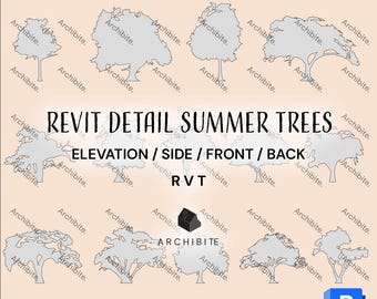 Revit Detail Item - Summer Trees Elevation