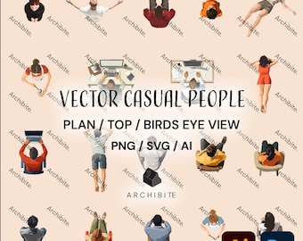 Vector Top View People