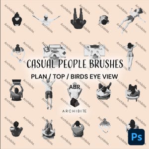 Photoshop Brushes - Top View People
