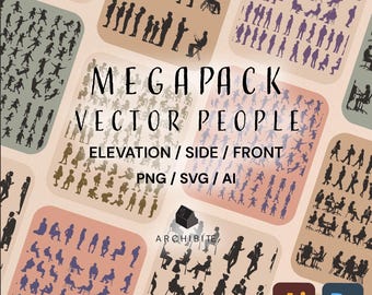 Megapack Vector Cutout People