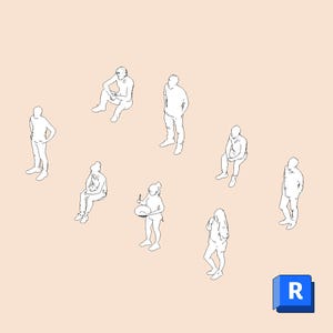 Revit Entourage Casual Menschen Einfach