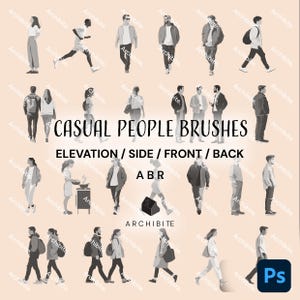 Photoshop Brushes - Casual People Elevation