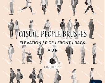 Photoshop Brushes - Casual People Elevation