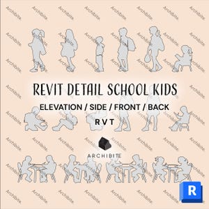Revit 詳細項目 - 学校児童 1