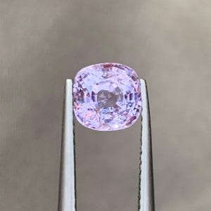 Lavender Spinel Gemstone: 1.45ct Cushion Cut, Untreated Burma Spinel