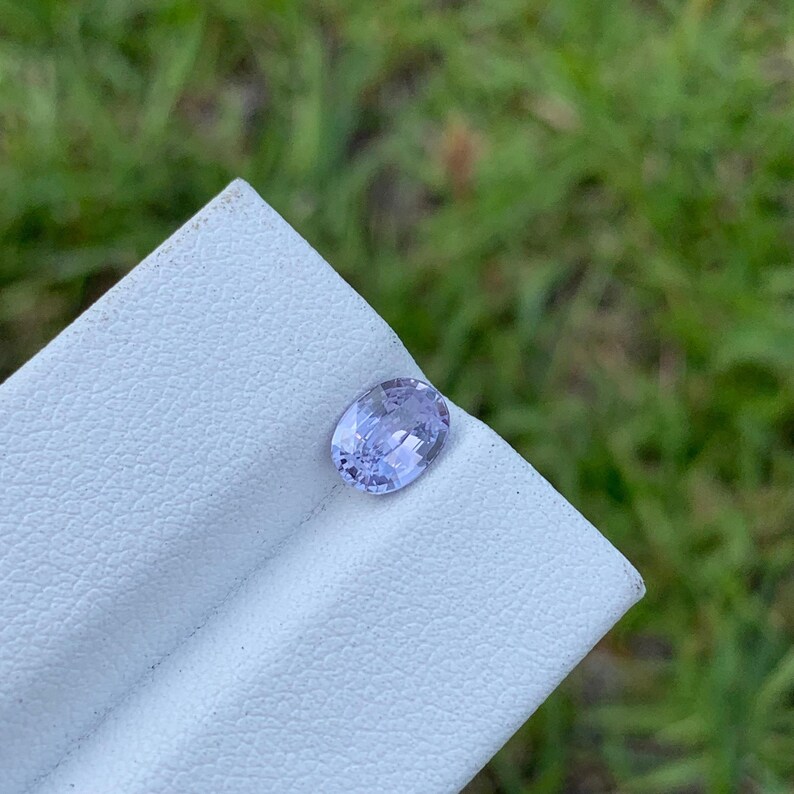 1 Ct Natural Purple Sapphire Minor Included Oval Cut Loose Gemstone Ideal For Ring image 2