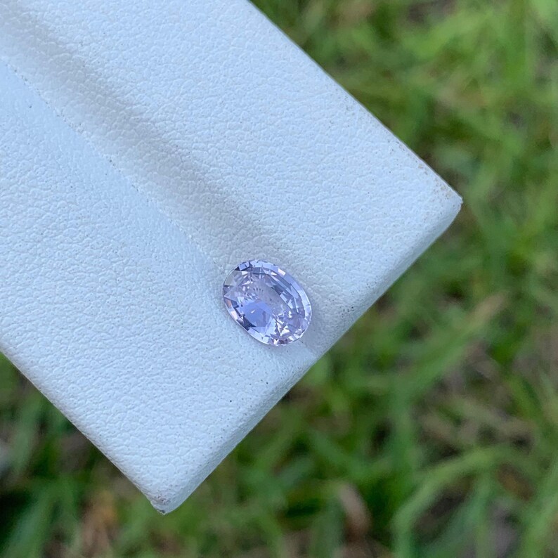 1 Ct Natural Purple Sapphire Minor Included Oval Cut Loose Gemstone Ideal For Ring image 5