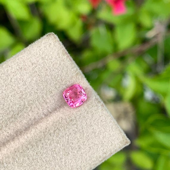 0.70 Cts Natural Pink Mahenge Spinel Minor Inclusion Cushion Cut Loose Gemstone For Rings