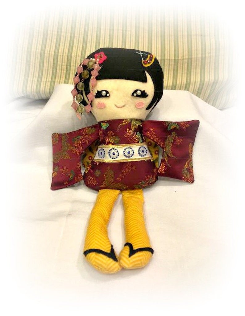 Handmade Japanese Geisha doll Etsy