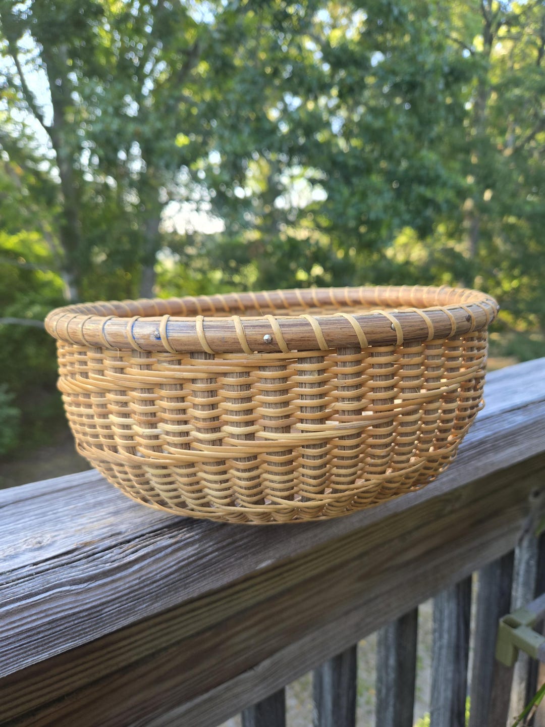 ナンタケットバスケット 10インチ ラウンド - Etsy 日本