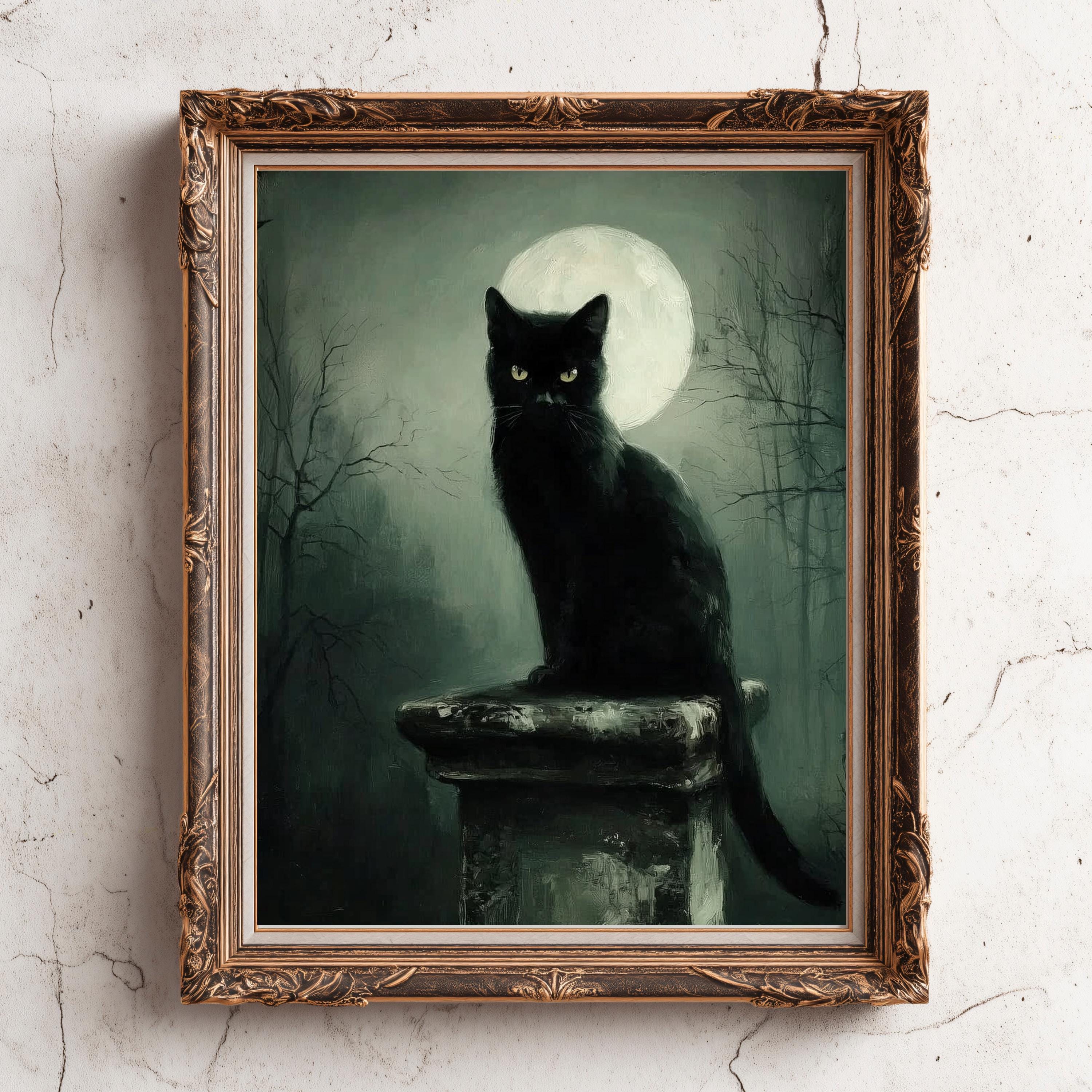 額縁 Evil cat painting - Etsy 日本