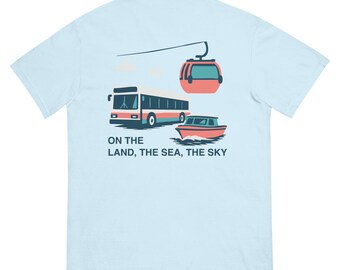 Keep It 100 on the Land, the Sea, the Sky | Showgirl-Inspired, Disney Transportation Comfort Colors Tee